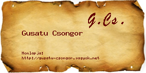 Gusatu Csongor névjegykártya